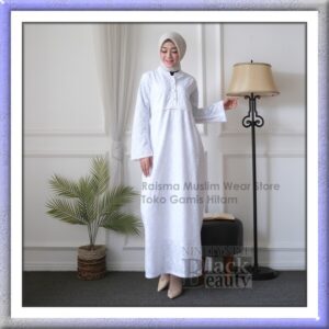 GAMIS PUTIH JUMBO / GAMIS PUTIH BIG SIZE / BAJU GAMIS PUTIH / GAMIS UMROH / PERLENGKAPAN UMROH