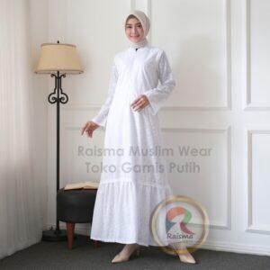 RSM #*TANGAN KARET GAMIS WARNA PUTIH / GAMIS UMROH / GAMIS PUTIH UMROH / GAMIS PUTIH KATUN