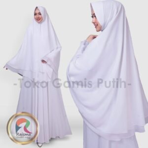 GAMIS UMROH / PERLENGKAPAN UMROH WANITA GAMIS SYARI ST KHIMAR