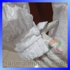 GAMIS PUTIH / BAJU GAMIS PUTIH / GAMIS UMROH / GAMIS PUTIH UMROH / PERLENGKAPAN UMROH WANITA