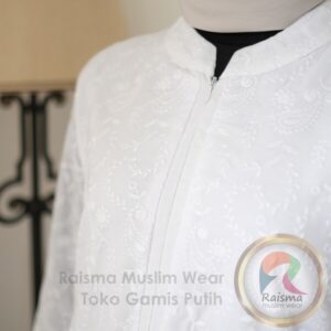 RSM #*TANGAN KARET GAMIS WARNA PUTIH / GAMIS UMROH / GAMIS PUTIH UMROH / GAMIS PUTIH KATUN