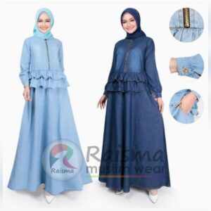 RAISMA GAMIS DENIM CANTIK DAN ELEGAN COCO BUAT MAMA MUDA DAN REMAJA